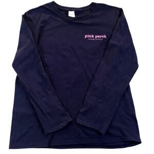Marblehead T-Shirt Pink Fish Perch Long Slv T-Shirt Blue Med
